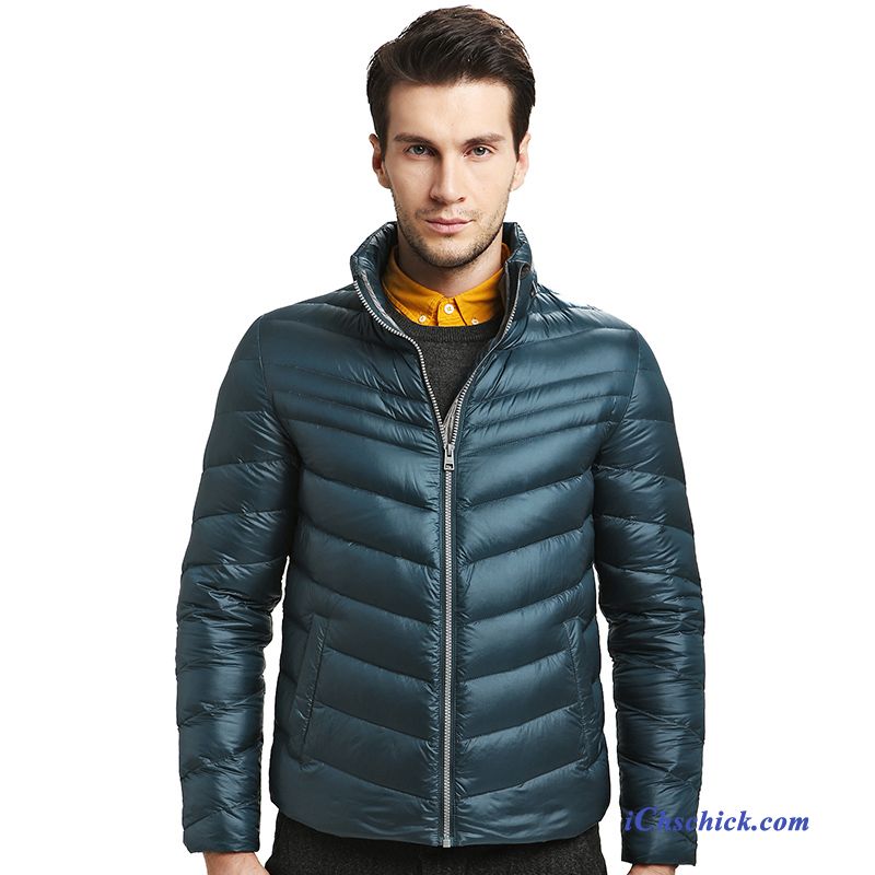 Winter Daunenjacke Herren, Winterjacke Herren Blau Kaufen