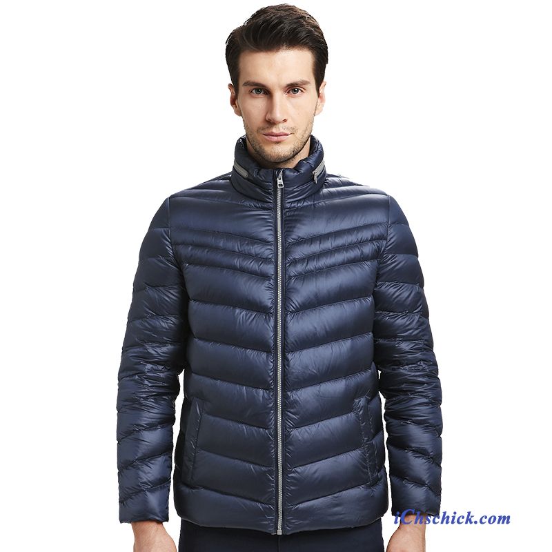 Winter Daunenjacke Herren, Winterjacke Herren Blau Kaufen