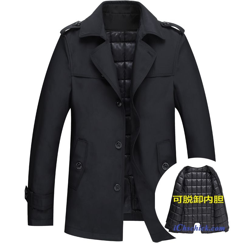 Winter Wolljacken Herren Hell, Leder Trenchcoat Herren Kaufen