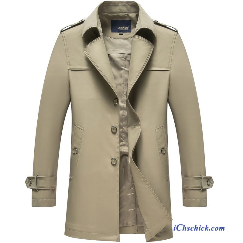 Winter Wolljacken Herren Hell, Leder Trenchcoat Herren Kaufen