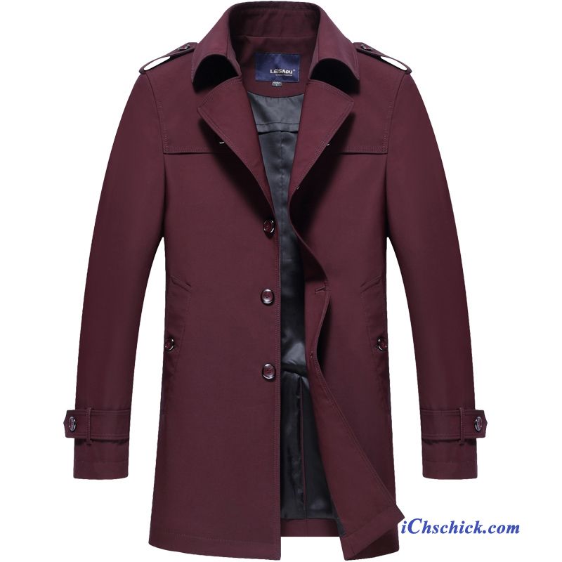 Winter Wolljacken Herren Hell, Leder Trenchcoat Herren Kaufen