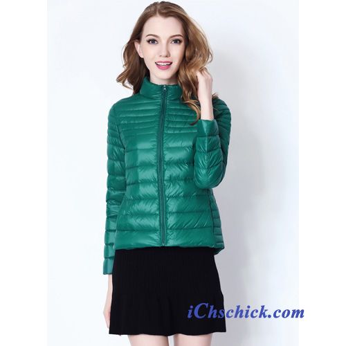 Winterjacke Blau Damen, Leichte Daunenjacke Lang Günstig