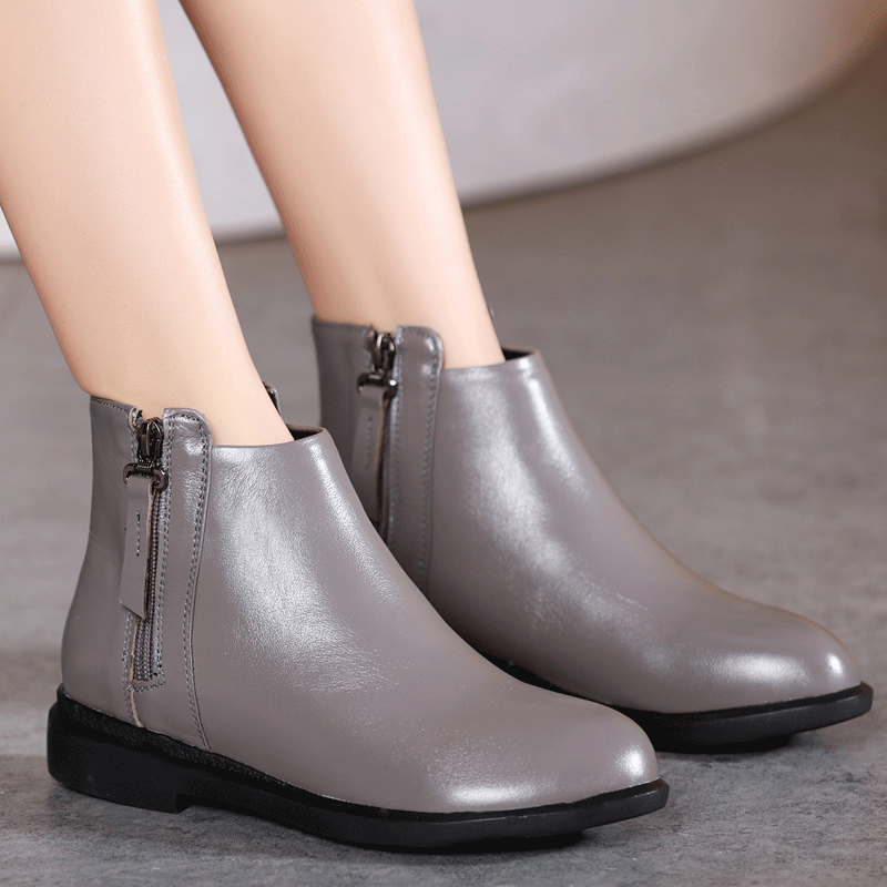 Winterschuhe Damen Stiefeletten, Halbstiefel Damen Flach Kaufen