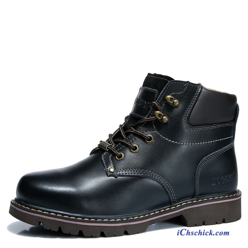 Winterstiefel Herren Schwarz, Herren Winterschuhe Mit Reißverschluss Rabatt