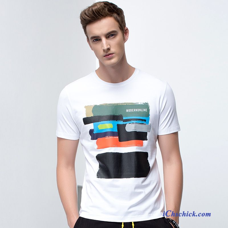 Basic Langarmshirt Herren, Shirt Gestreift Herren Günstig