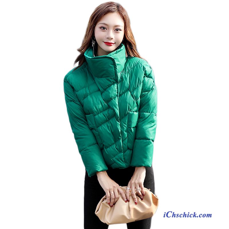 Bekleidung Baumwolle Mantel Allgleiches Langer Abschnitt Einfach Elegant Mode Grün Kaufen