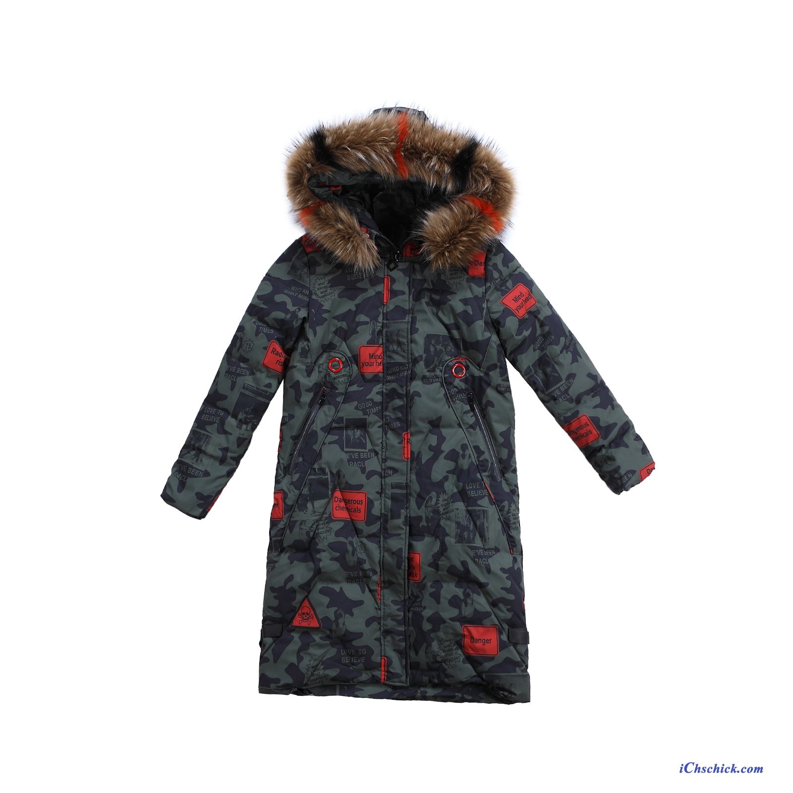 Bekleidung Baumwolle Mantel Große Größe Verdickung Winter Baumwollgepolsterte Neu Camouflage Grün Kaufen