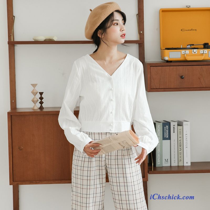 Bekleidung Blusen Damen Entwurf Kurzer Absatz Feder Mantel Weiß Verkaufen