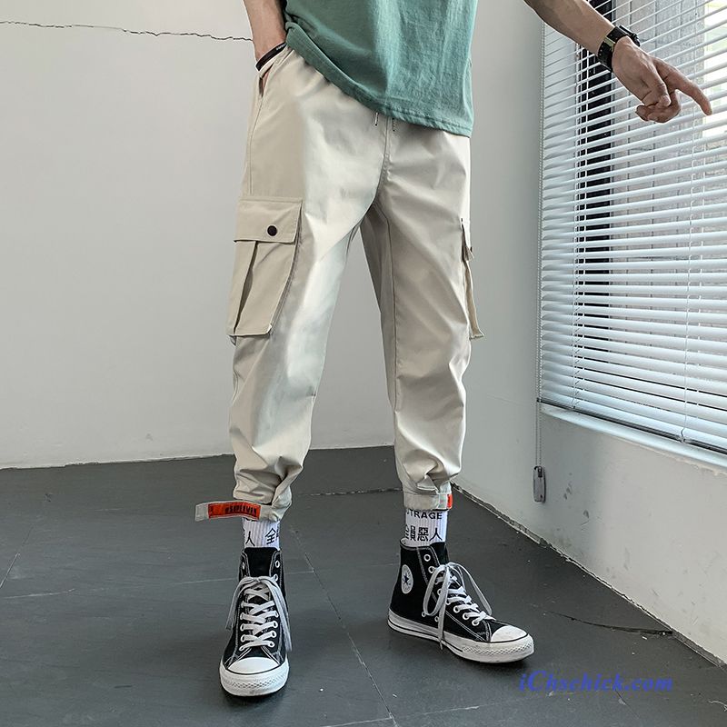 Bekleidung Cargohose Allgleiches Sweatpants Lose Sommer Neunte Hose Khaki Online