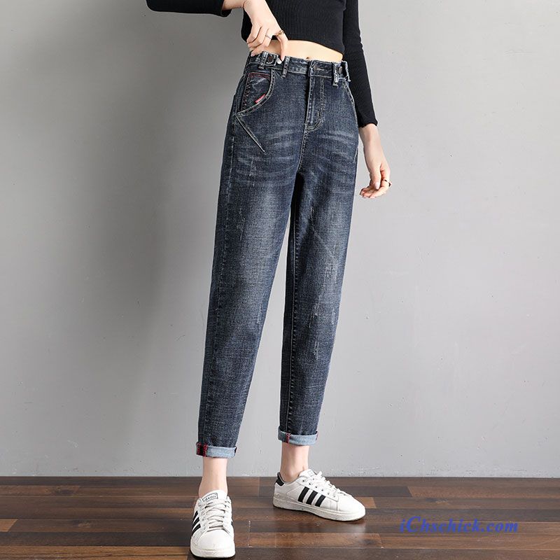 Bekleidung Jeans Feder Dünn Neu Trend Allgleiches Schwarz Kaufen