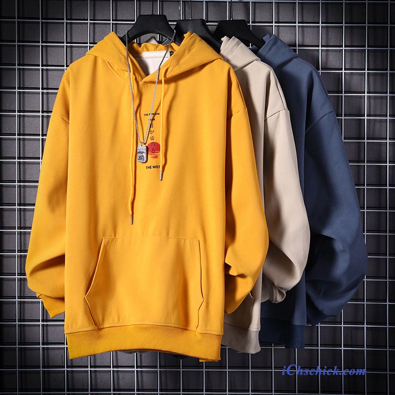 Bekleidung Kapuzenpulli Hoodies Sport Drucken Neu Feder Gelb Günstige