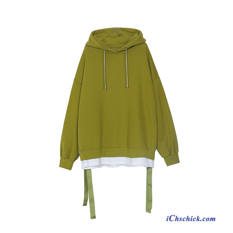 Bekleidung Kapuzenpullis Mantel Hoodies Damen Herbst Neu Grün Günstige