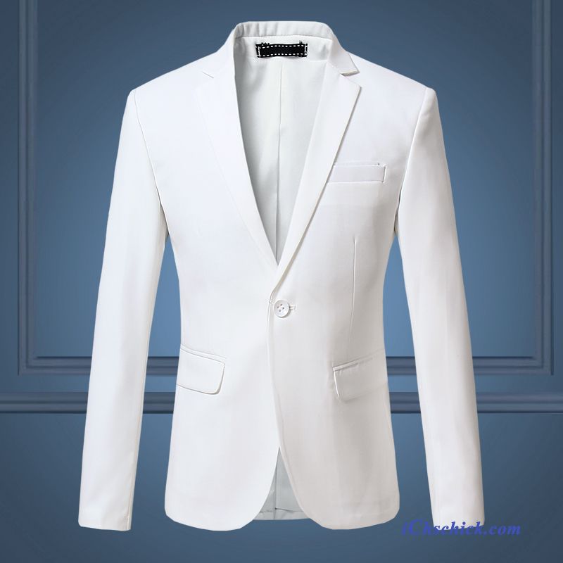 Blazer Braun Slim Fit Sandbeige, Weiße Anzüge Männer Sale