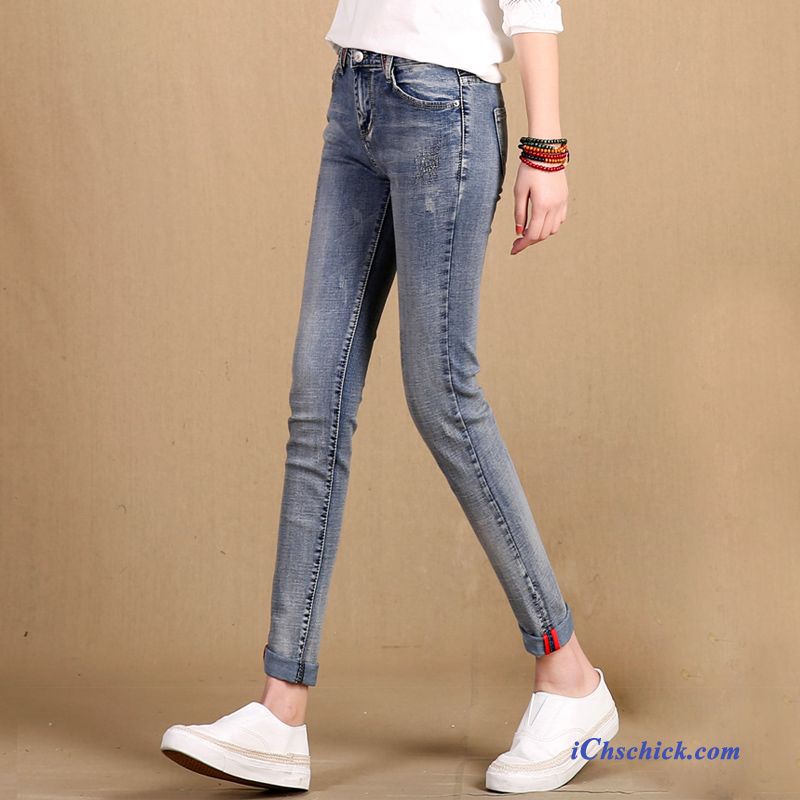 Coole Jeans Für Frauen, Damen Jeanshosen Mit Hohem Bund Günstig