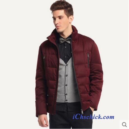 Daunenjacke Herren Kapuze Braun, Steppjacke Grau Herren