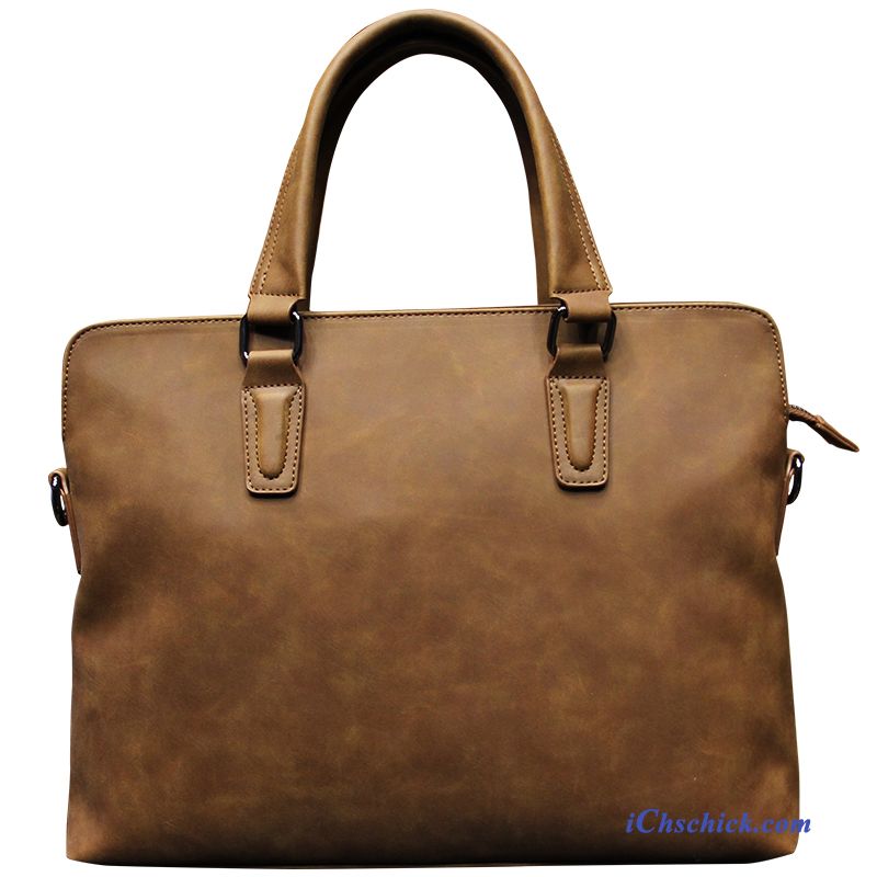 Handtasche Herren Für Mode, Ledertasche Laptop Herren Rabatt