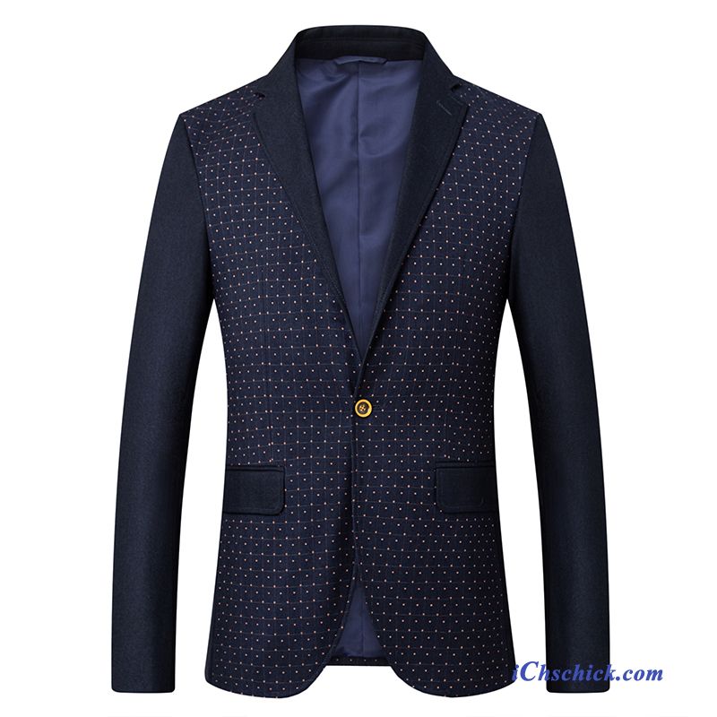 Herren Blazer Sportlich Elegant, Blazer Herren Slim Fit Blau Kaufen