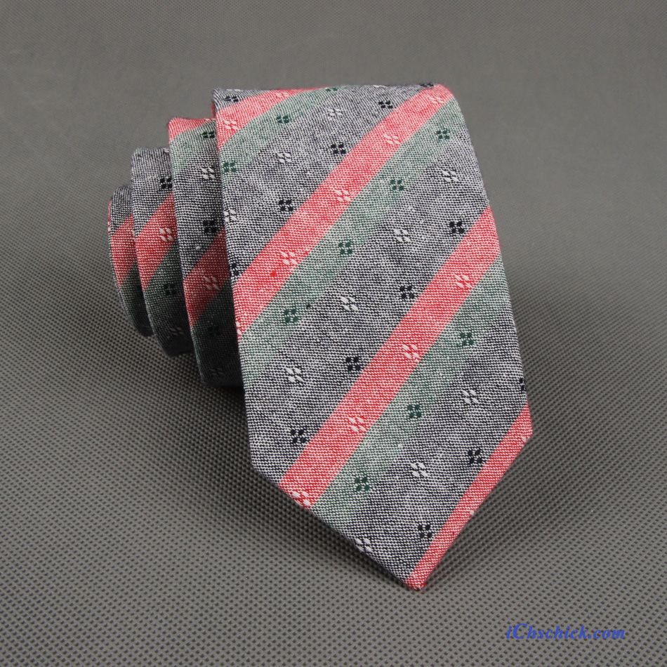 Herren Krawatte All Match Business Muster Kariert Trend Rosa Sale