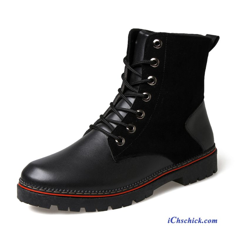 Herren Stiefeletten Leder, Schnürschuhe Herren Schwarz Kaufen