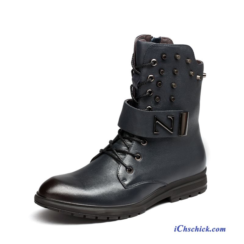 Herren Winterschuhe Schwarz, Männer Schuhe Boots