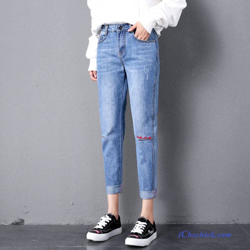 High Waist Jeans Blau Blond, Schwarze Jeans Kaufen Günstig