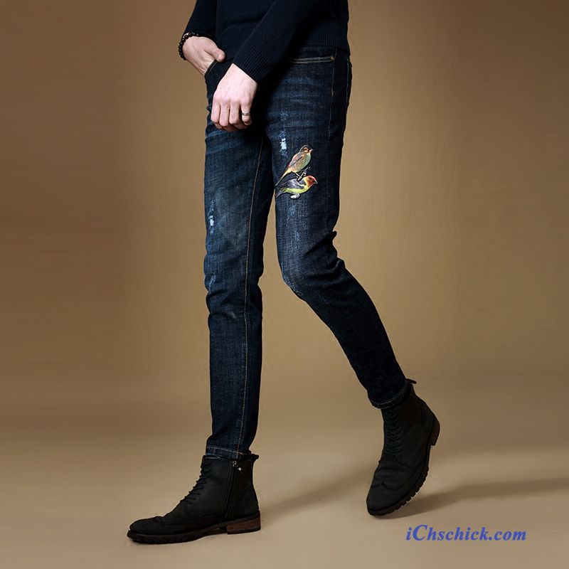 Jeans Biker Look Herren, Herren Jeans Mit Seitentaschen Kaufen