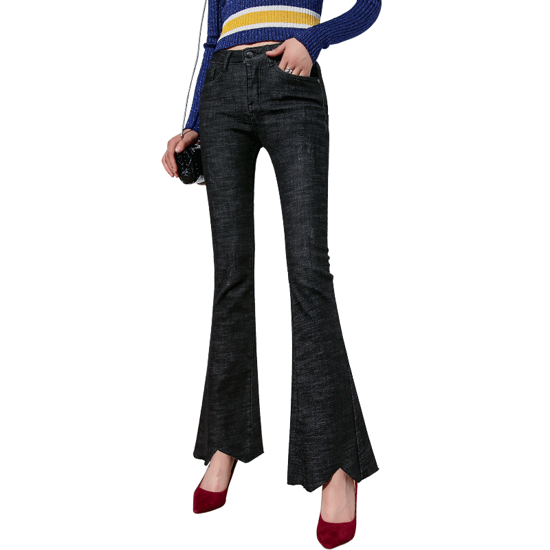 Jeans Hose Damen Kaffeebraun, High Waist Jeans Grau Verkaufen