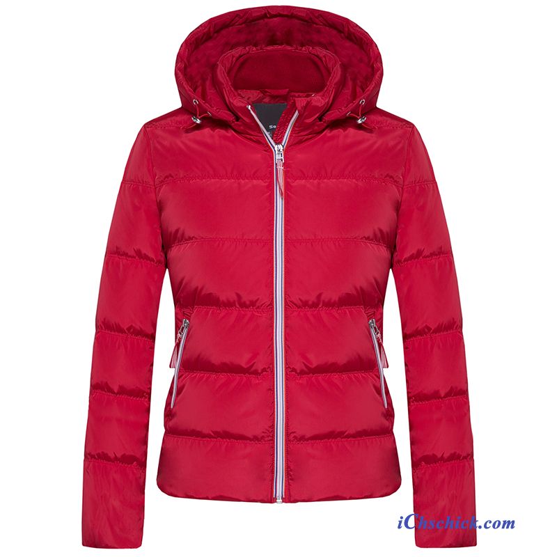 Kurze Daunenjacke Mit Fellkragen, Damen Daunenjacke Leicht Kaufen