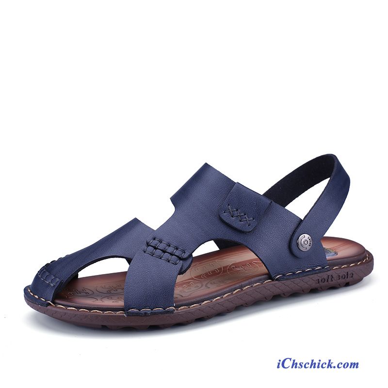 Outdoor Sandalen Herren Wasserfest Orangerot, Mode Sandalen Herren Günstig