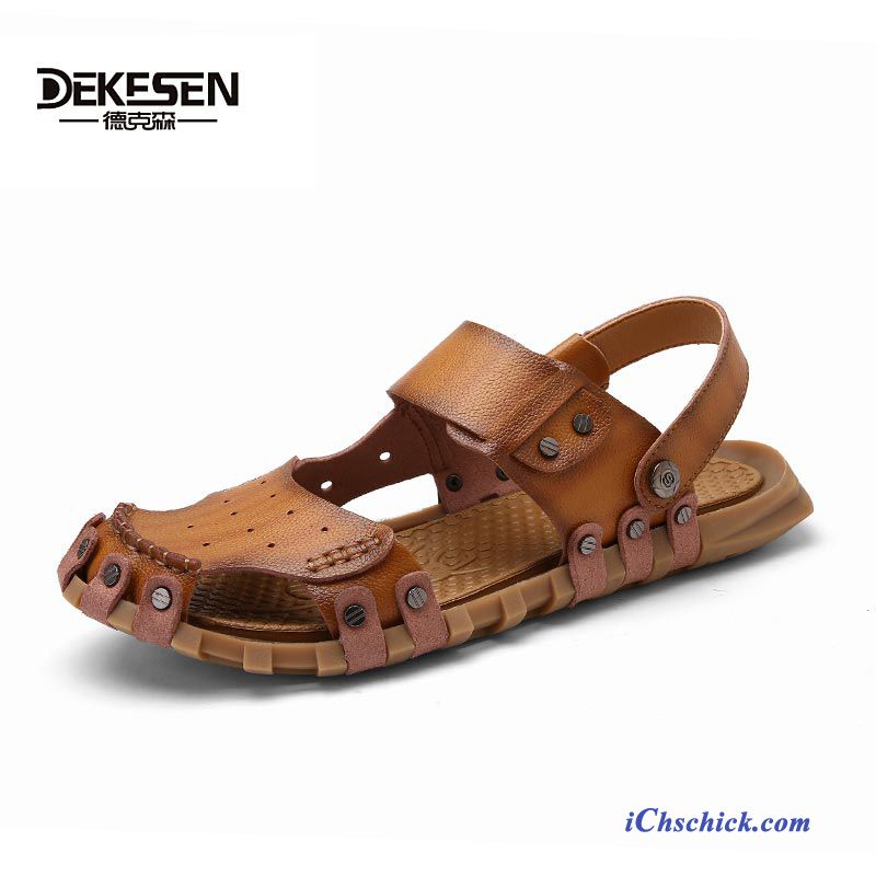 Sandalen Klettverschluss Lindgrün, Schuhe Winter Herren Billig