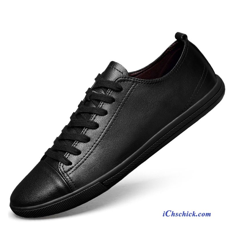 Schuhe Business-schuhe Atmungsaktiv Skaterschuhe Herbst Lederschuhe Casual Schwarz Online