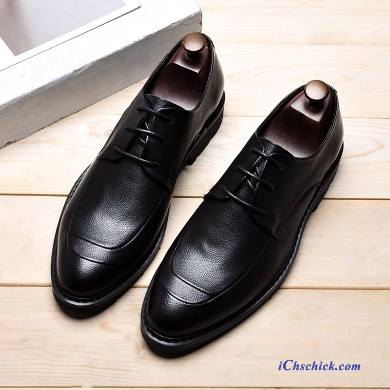 Schuhe Business-schuhe Casual Weiche Sohle British Lederschuhe Geschäft Schwarz Online