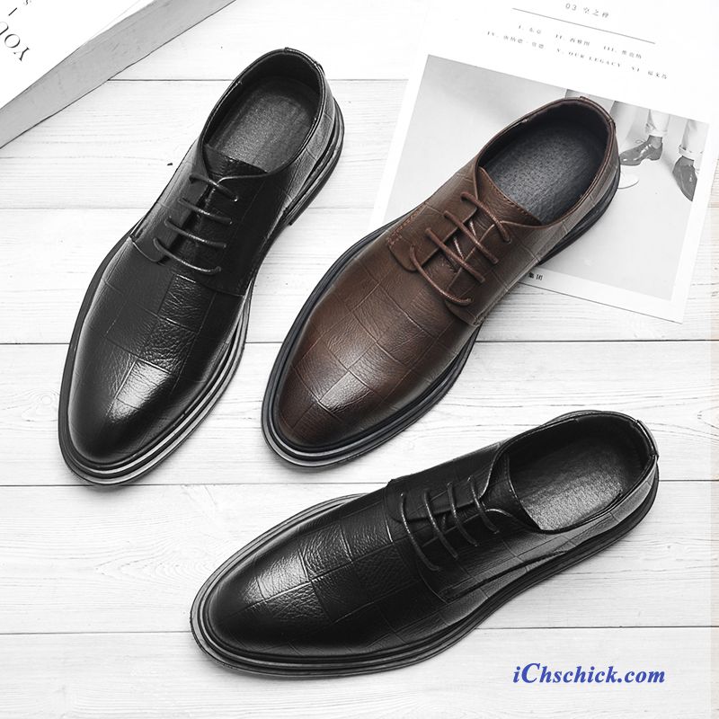 Schuhe Business-schuhe Dicke Sohle Formeller Anzug Spitze British Geschäft Schwarz Günstige