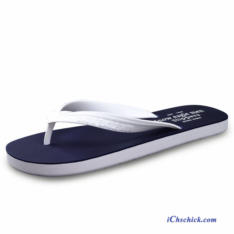 Schuhe Flip Flops Mode Casual Trend Draussen Gummi Sandfarben Weiß Billige