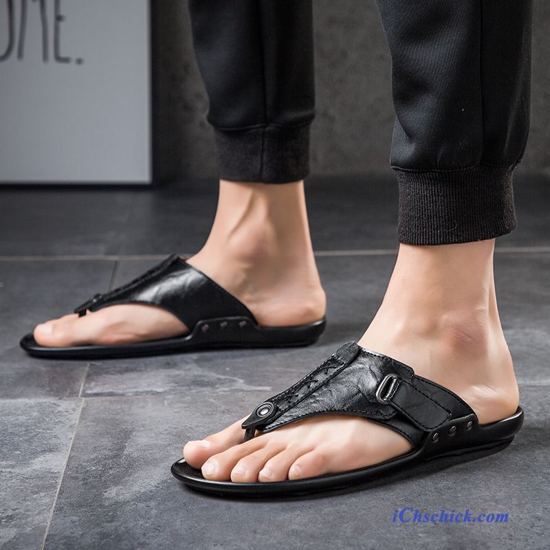 Schuhe Flip Flops Neue Rutschsicher Outwear Hausschuhe Pantolette Sandfarben Schwarz Günstig