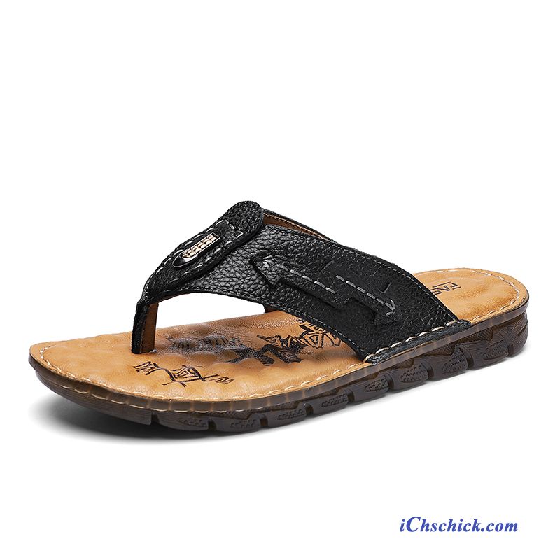 Schuhe Flip Flops Sommer Rutschsicher Outwear Mode Neue Sandfarben Schwarz Kaufen