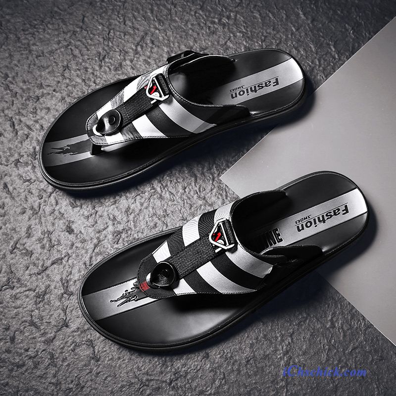 Schuhe Flip Flops Ultra Draussen Slip-on Teenager Einfach Schwarz Verkaufen