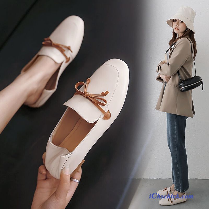 Schuhe Halbschuhe Fahrschuhe Schnürschuhe Allgleiches Alle Jahreszeiten Flache Weiß Beige Hell Kaufen