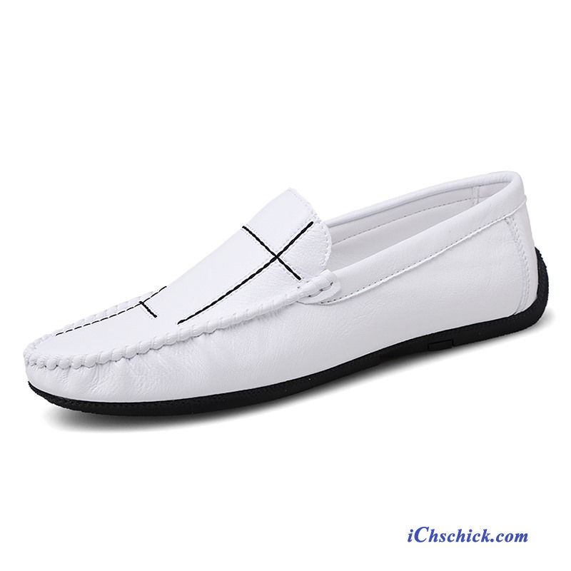 Schuhe Halbschuhe Feder Slip-on Faul Sommer Allgleiches Weiß Sale