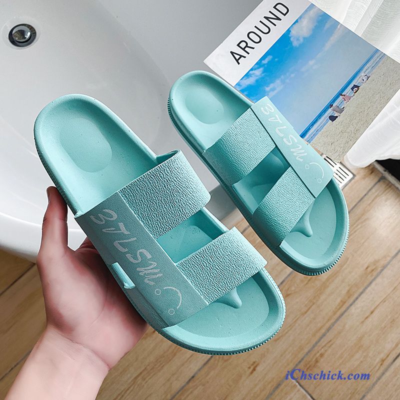 Schuhe Hausschuhe Mode Startseite Outwear Rutschsicher Trend Sandfarben Blau Billige