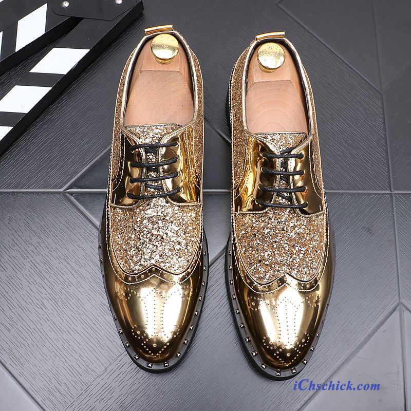 Schuhe Online Günstig Silber, Moderne Leder Schuhe Herren Kaufen