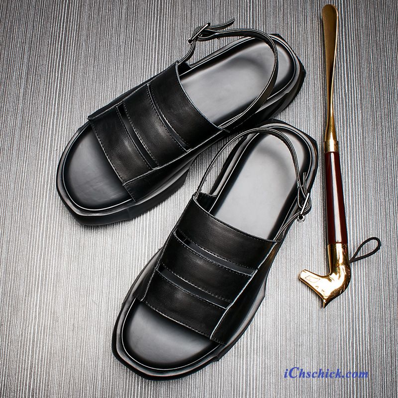 Schuhe Sandalen Casual Outwear Neue Draussen Trend Schwarz Geschäft