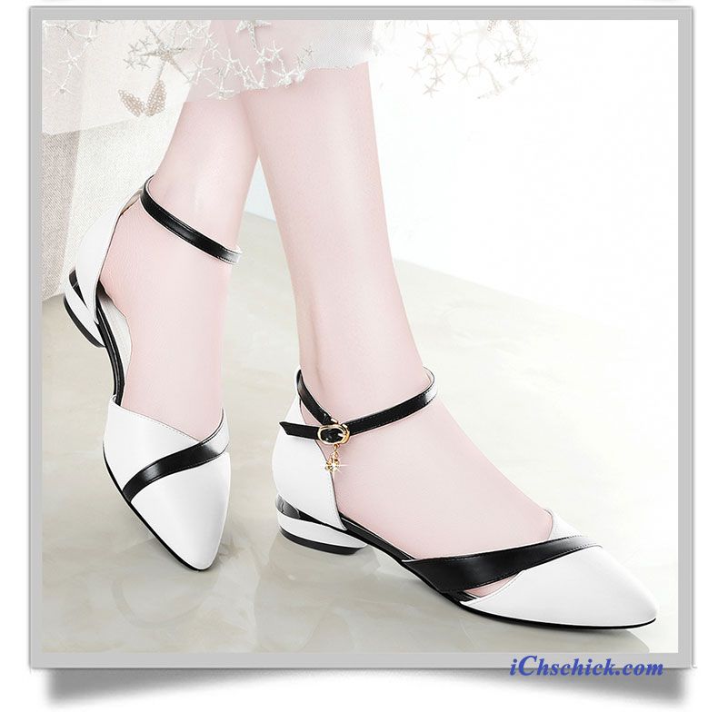 Schuhe Sandalen Damen Spitze Mode Allgleiches Strasssteine Weiß Günstig