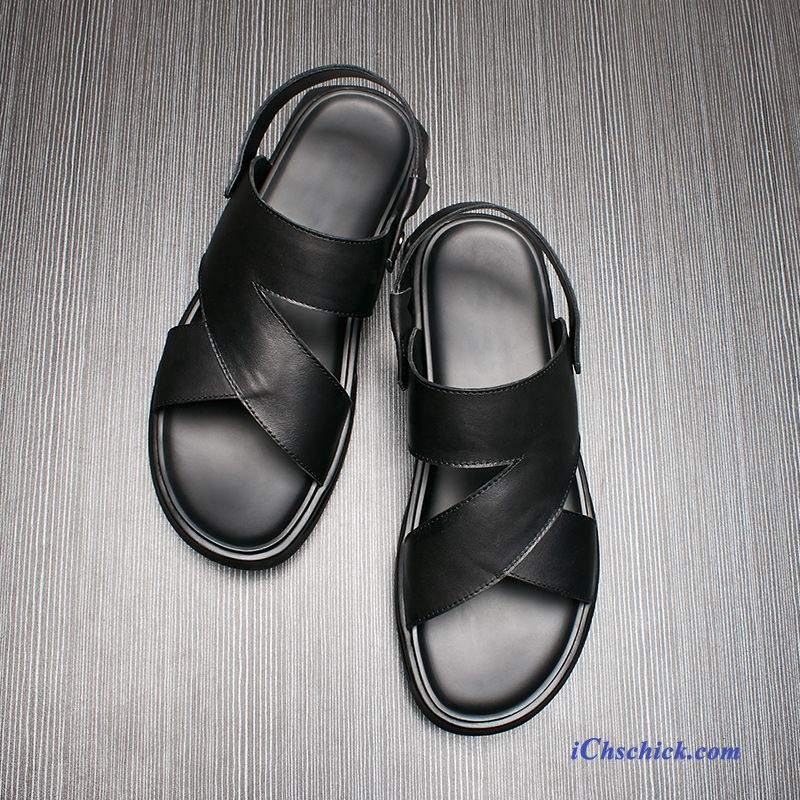 Schuhe Sandalen Einfach Sommer Casual Outwear Neue Schwarz Verkaufen