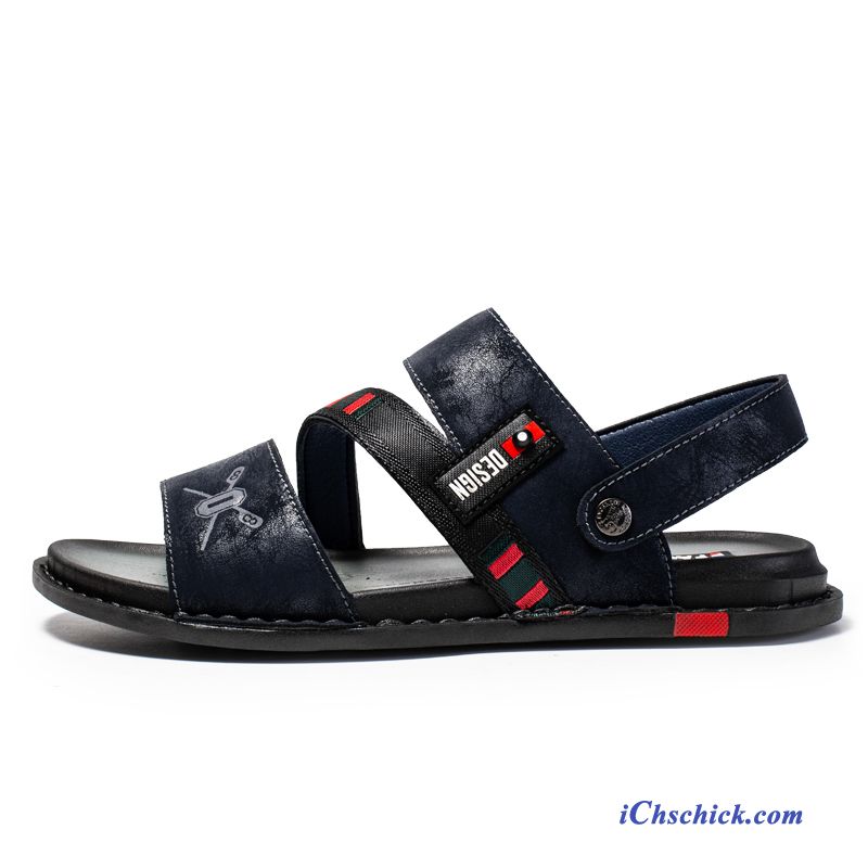 Schuhe Sandalen Sommer Casual Trend Atmungsaktiv Mode Sandfarben Schwarz Kaufen