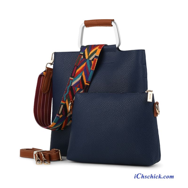Schwarze Handtasche Leder Hellblau, Frauen Handtaschen Billig