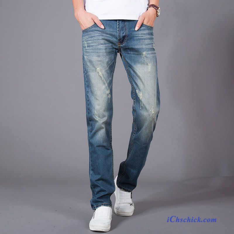 Skinny Jeans Herren Orangenfarbig, Slim Fit Jeans Herren Billig