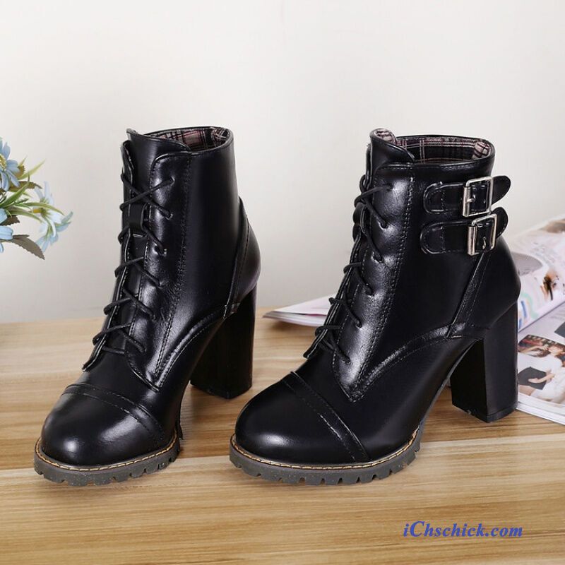 Stiefeletten Damen Schwarz Meeresgrün, Damenstiefel Braun Verkaufen