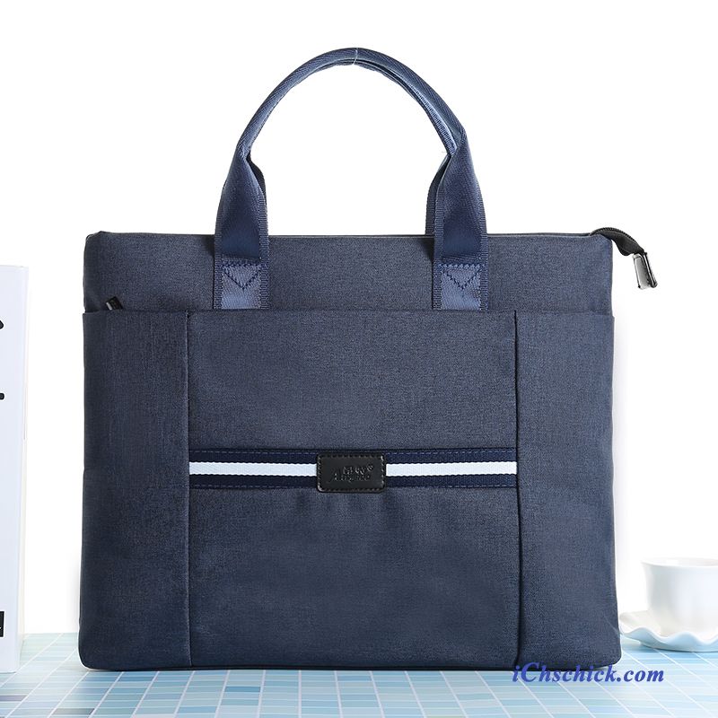 Taschen Handtaschen Geschäft Segeltuch Frau Dateipaket Herren Blau Sale