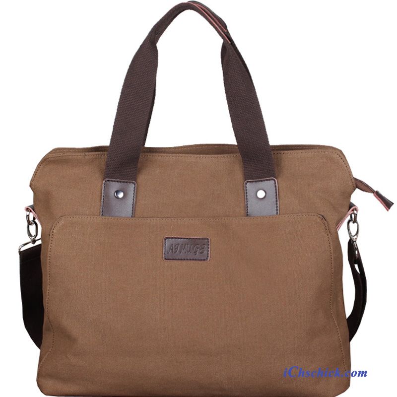 Taschen Handtaschen Herren Messenger-tasche Geschäft Aktentasche Kreuzung Braun Angebote